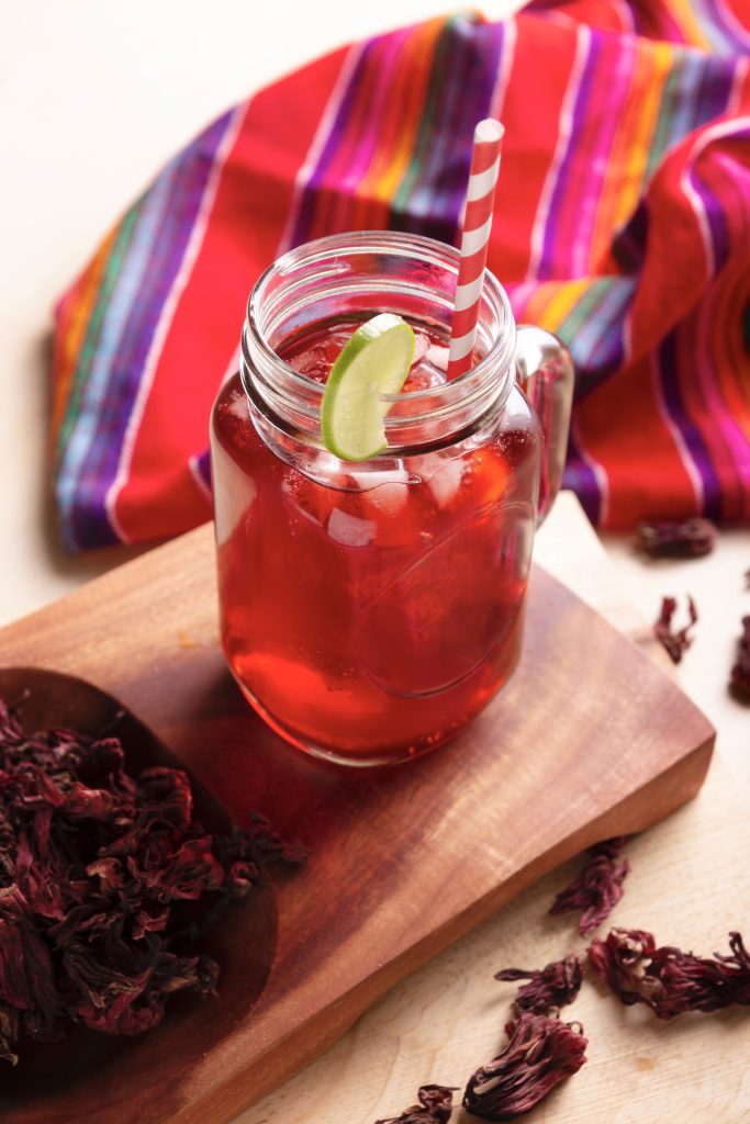 Rosa de Jamaica traditional drink from Guatemala