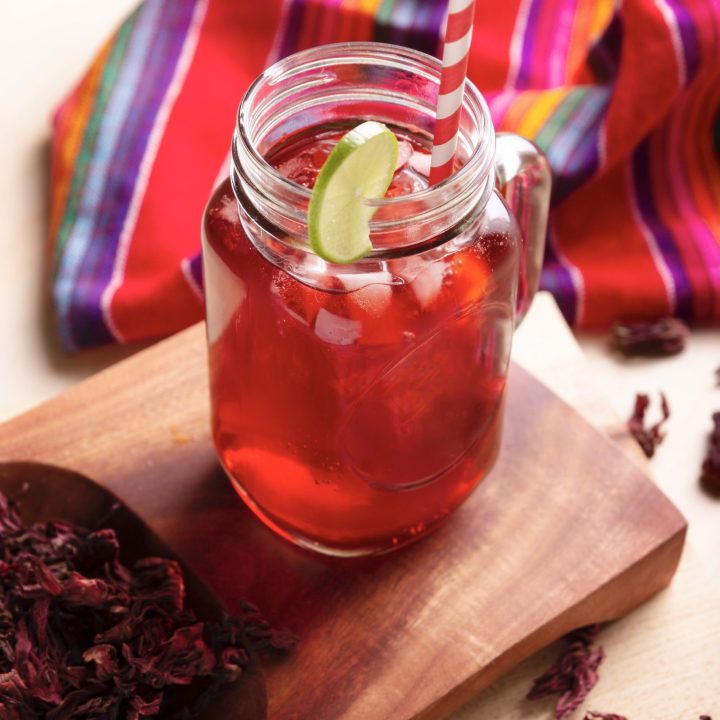 Rosa de Jamaica traditional drink from Guatemala