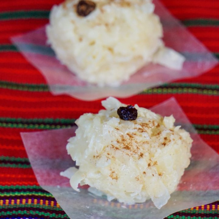 Traditional Guatemalan coconut candy: cocadas reales