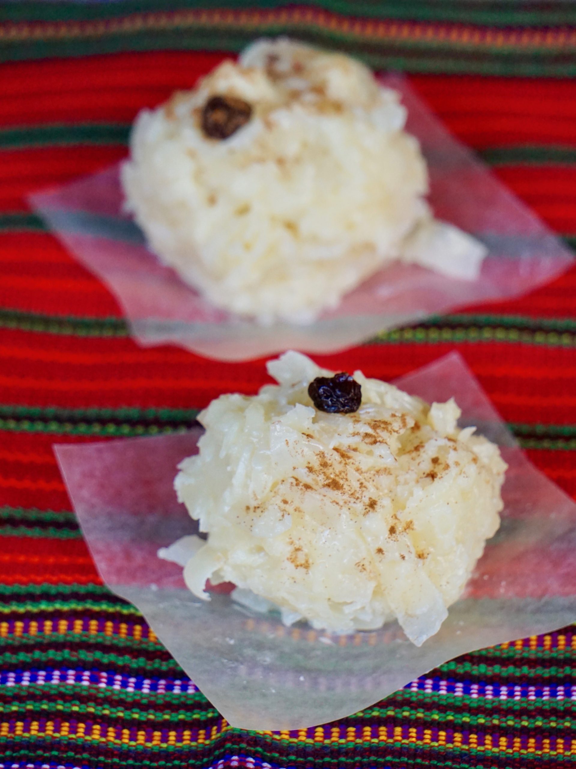 Traditional Guatemalan coconut candy: cocadas reales