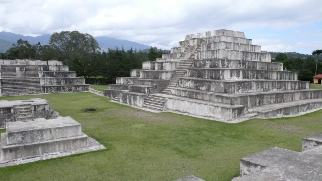Best Mayan ruins in Guatemala. Zaculeu archeological site.