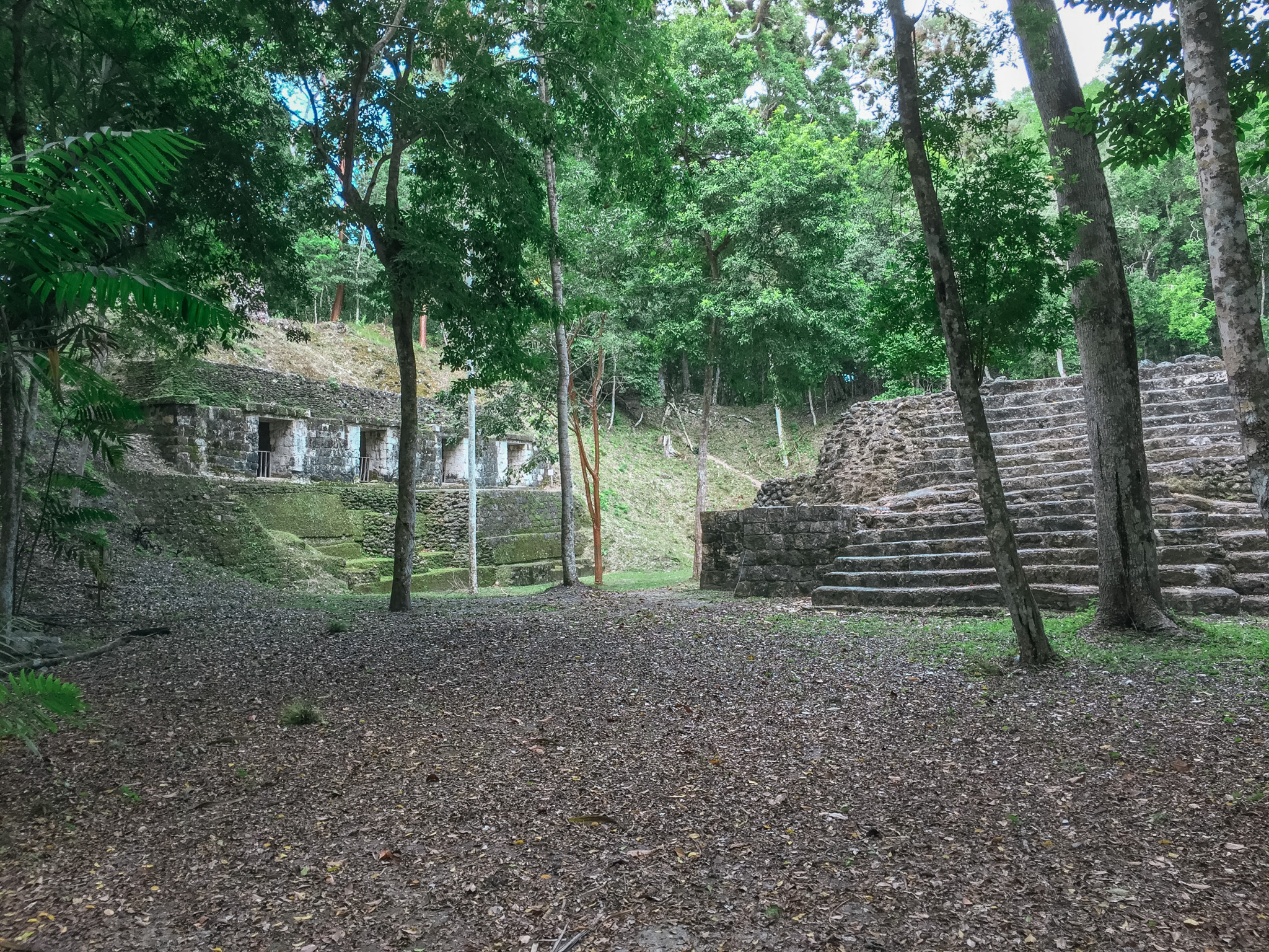 The ball court at Yaxha