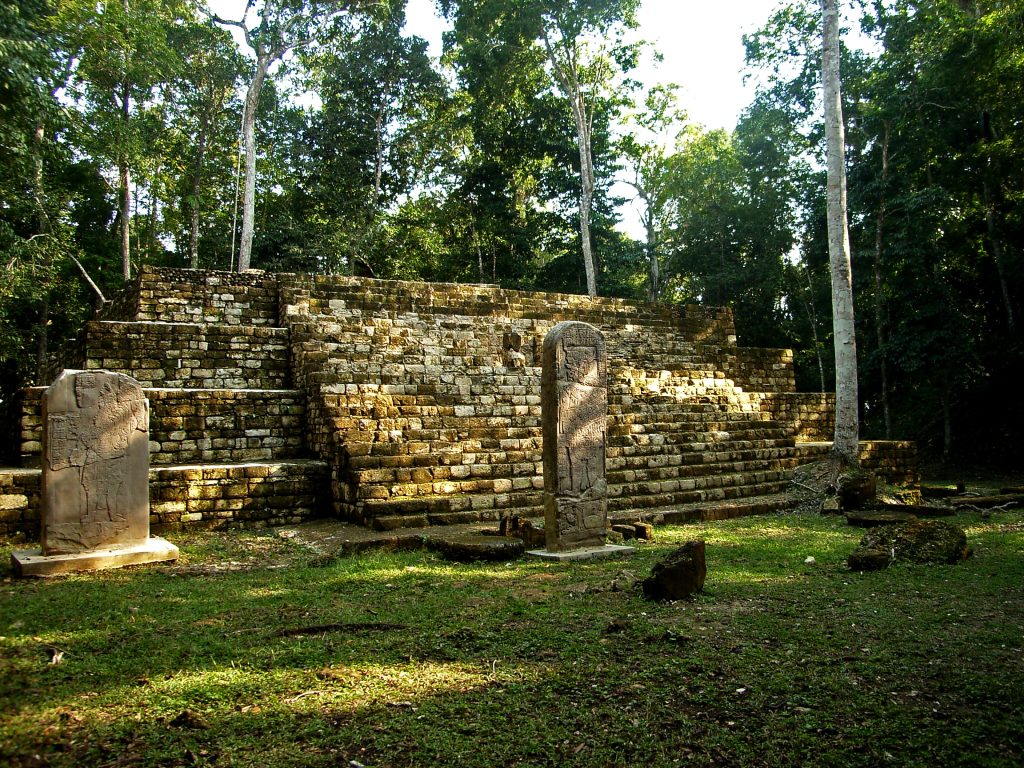 Aguateca Mayan site in Guatemala.