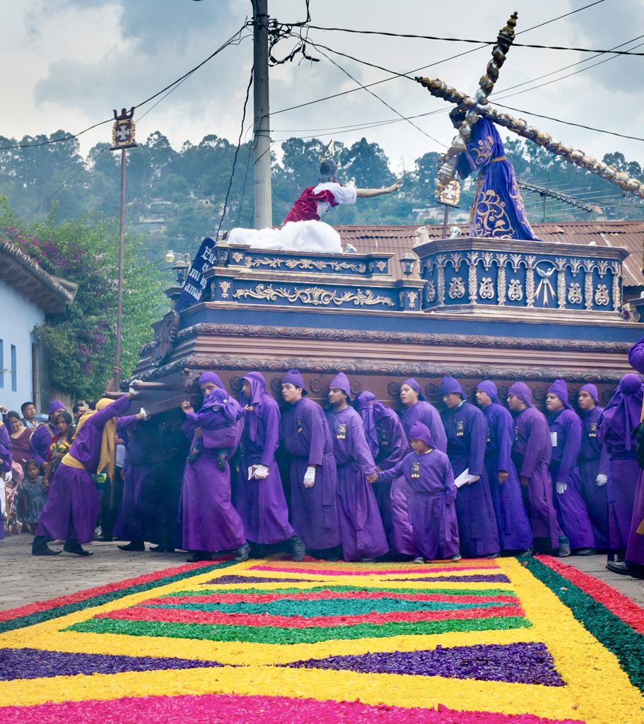 Easter celebrations, for Semana Santa, in Antigua, Guatemala. 