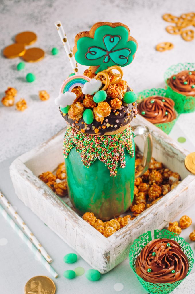 St Patrick's freakshake recipe