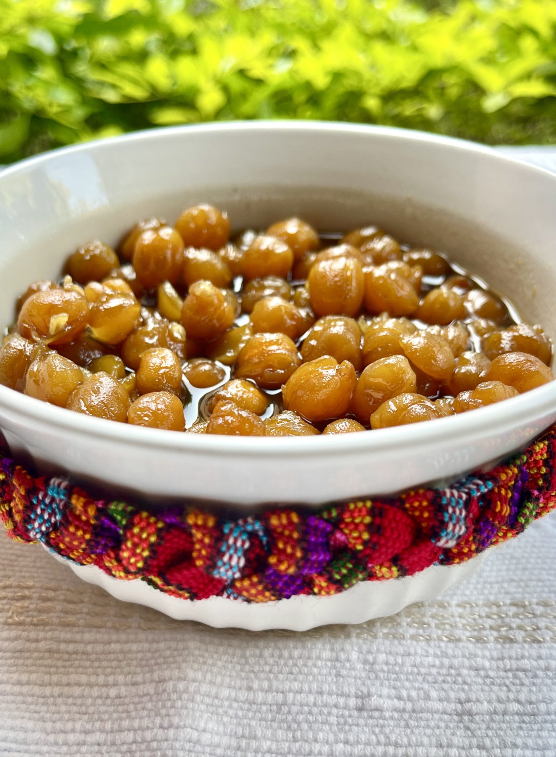 Guatemalan garbanzos en miel recipe