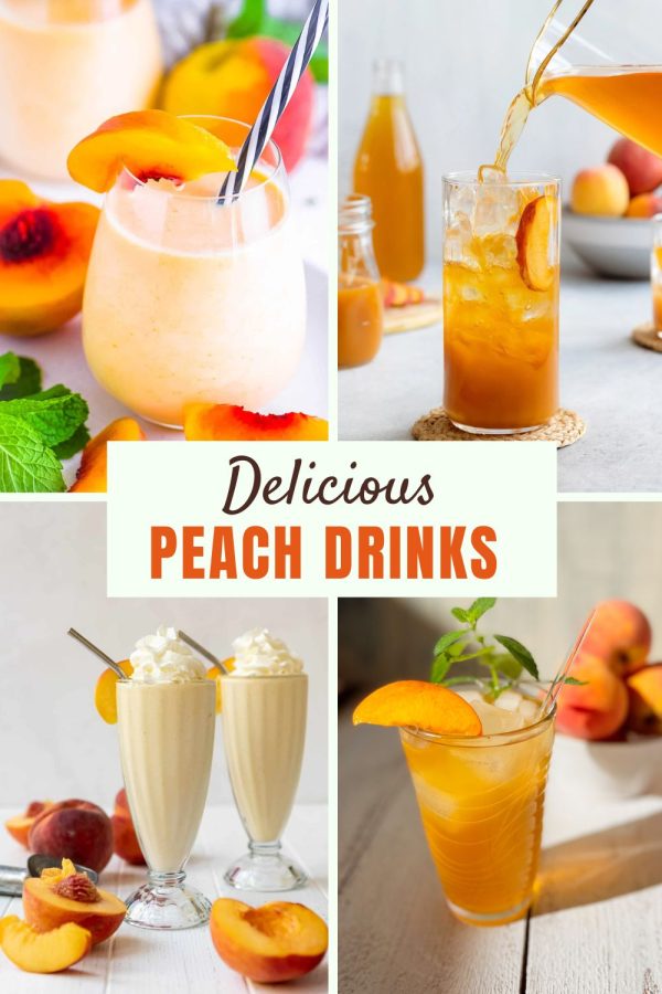 Easy Peach Summer Drinks (non alcoholic)