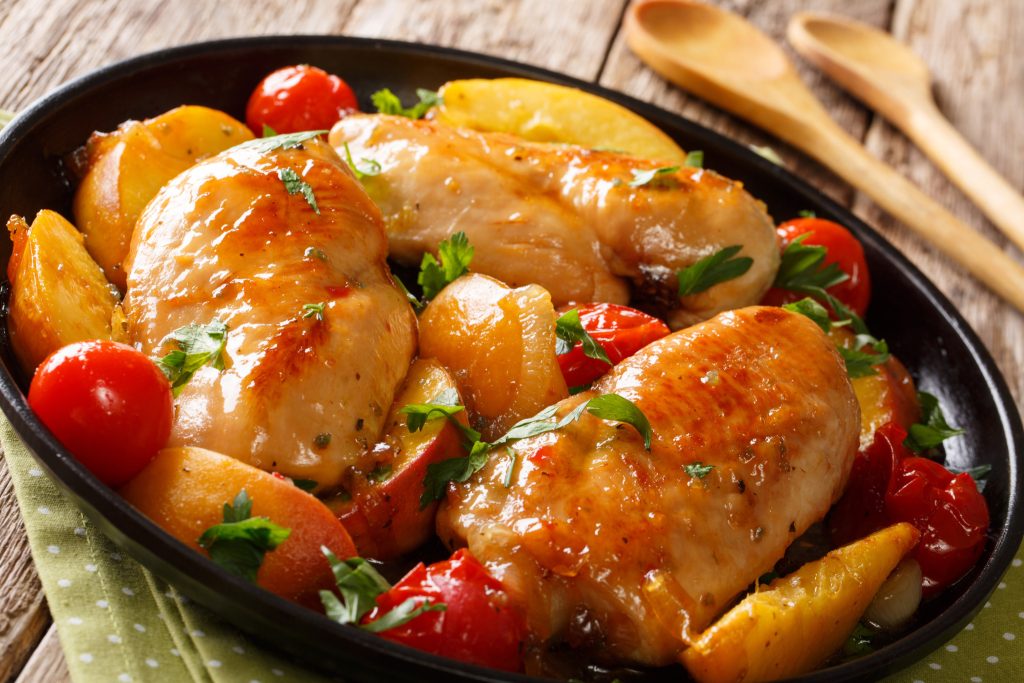 Easy summer recipe: peach baked chicken breasts