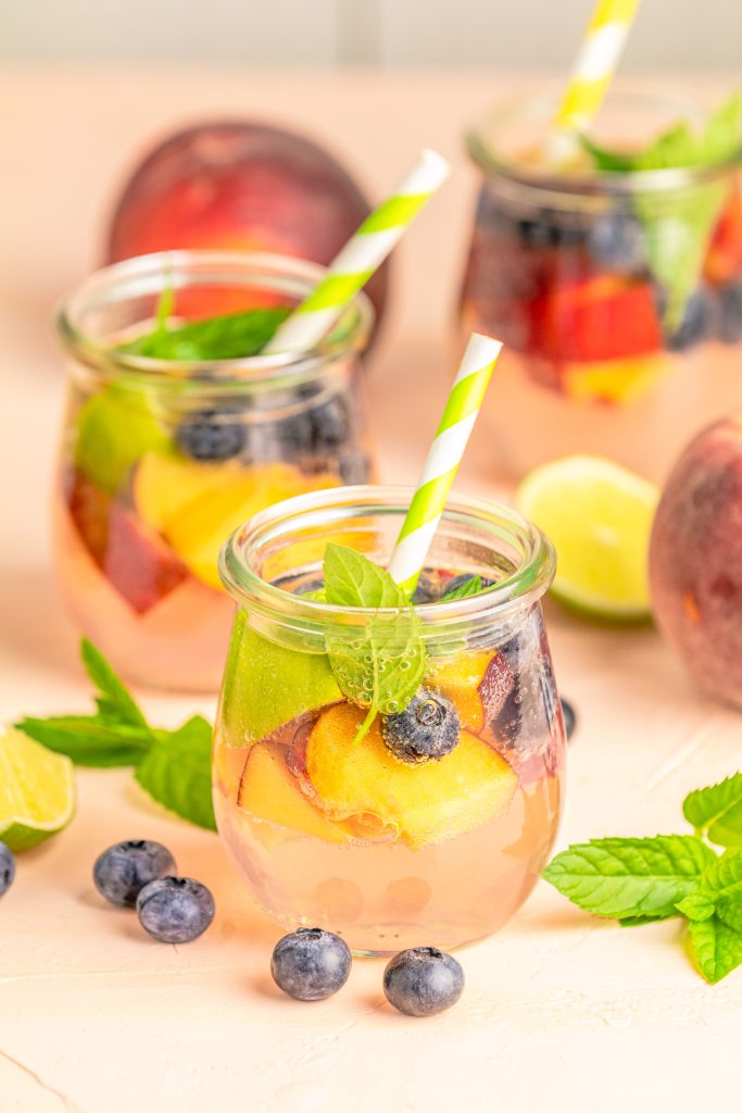 Sparkling Rosé Peach Sangria