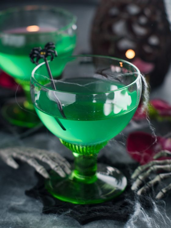 Green Zombie Halloween Cocktail Recipe