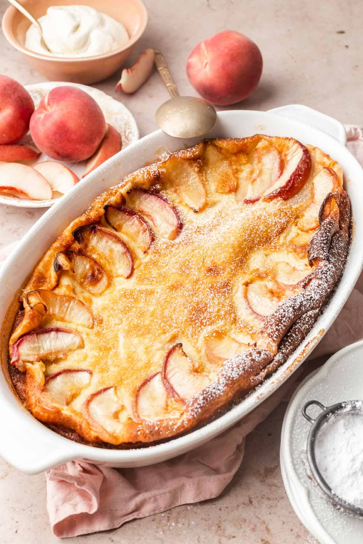 French peach clafoutis recipe