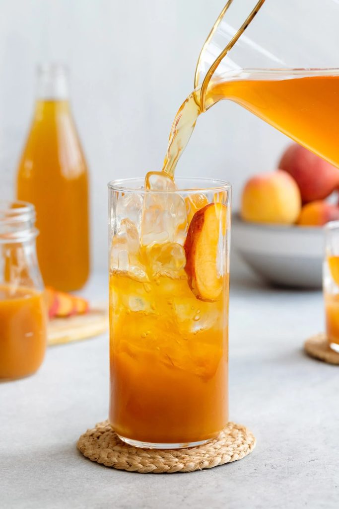 Peach Iced Green Tea Lemonade recipe