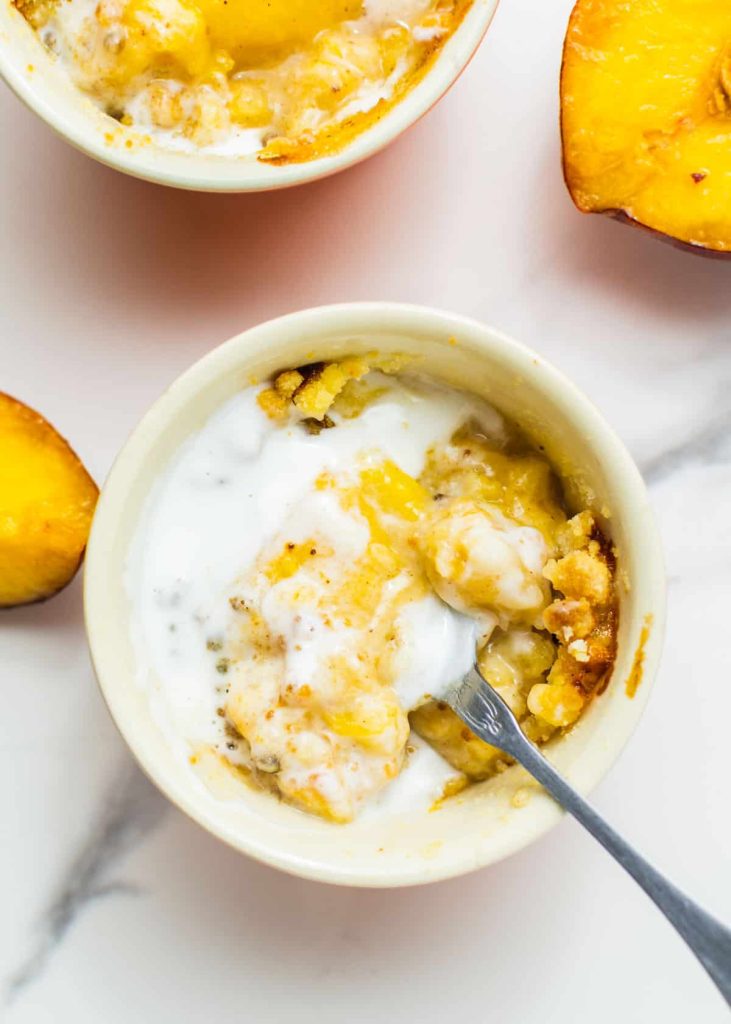 Air fryer peach cobbler recipe 