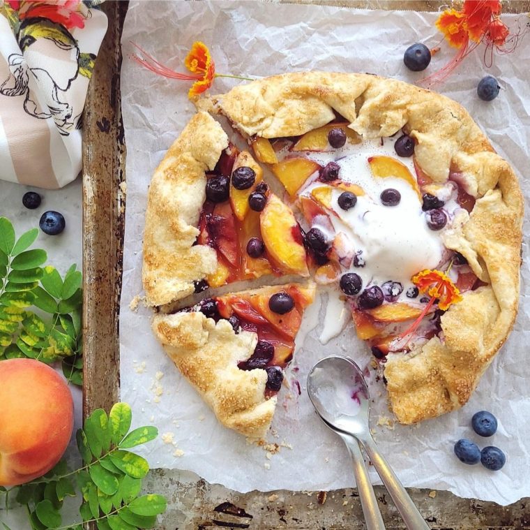 Blueberry peach galette and the best peach pie recipes