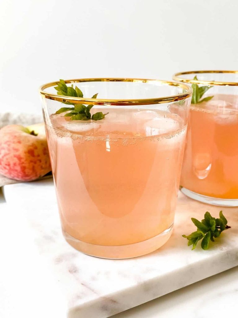 easy peach mocktail recipe