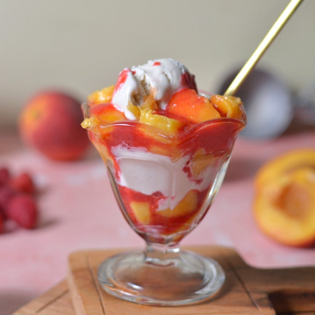 Peach melba dessert recipe