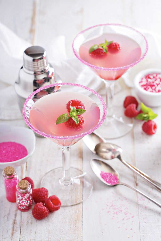 The best Barbie drink: the pink raspberry Martini