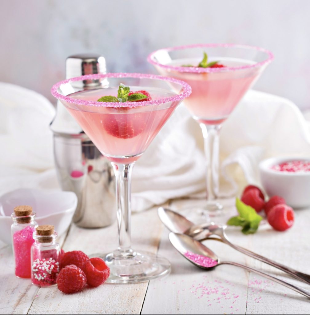 easy Barbie cocktail the pink raspberry Martini