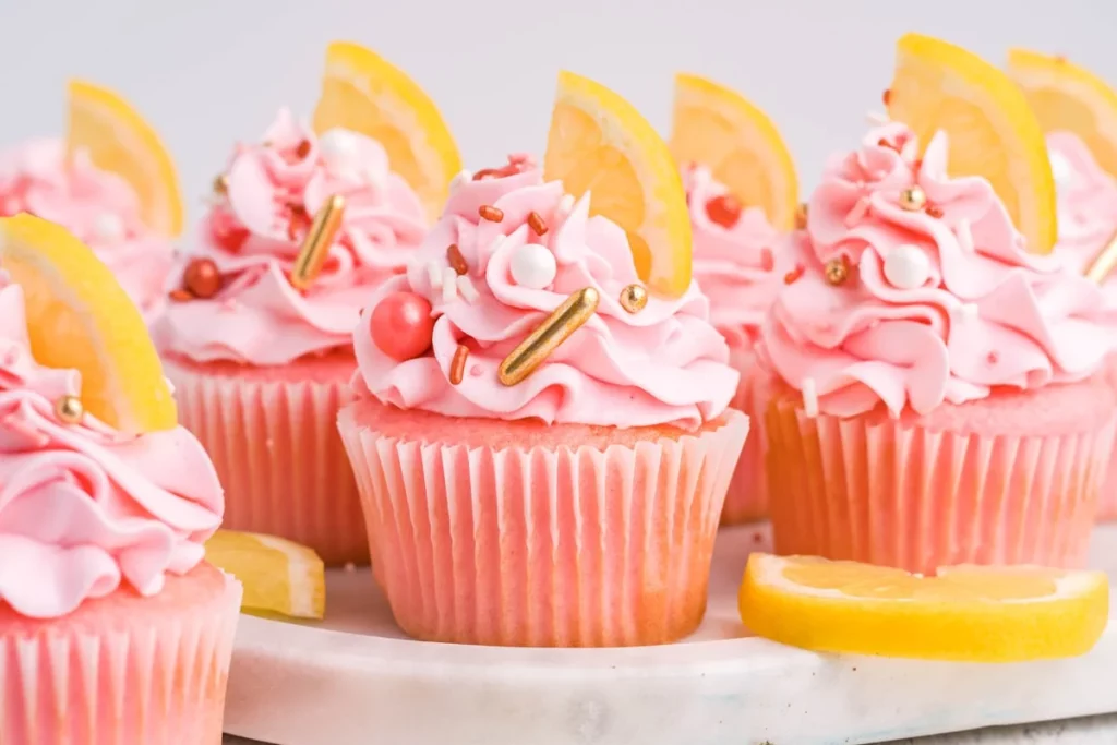 Pink lemonade cupcakes and other pink desserts