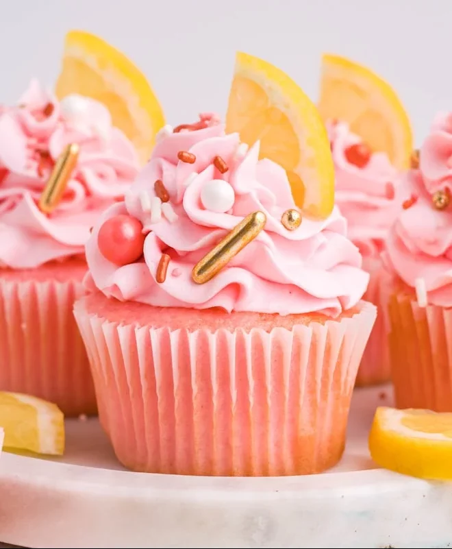 Pink lemonade cupcakes and other pink desserts