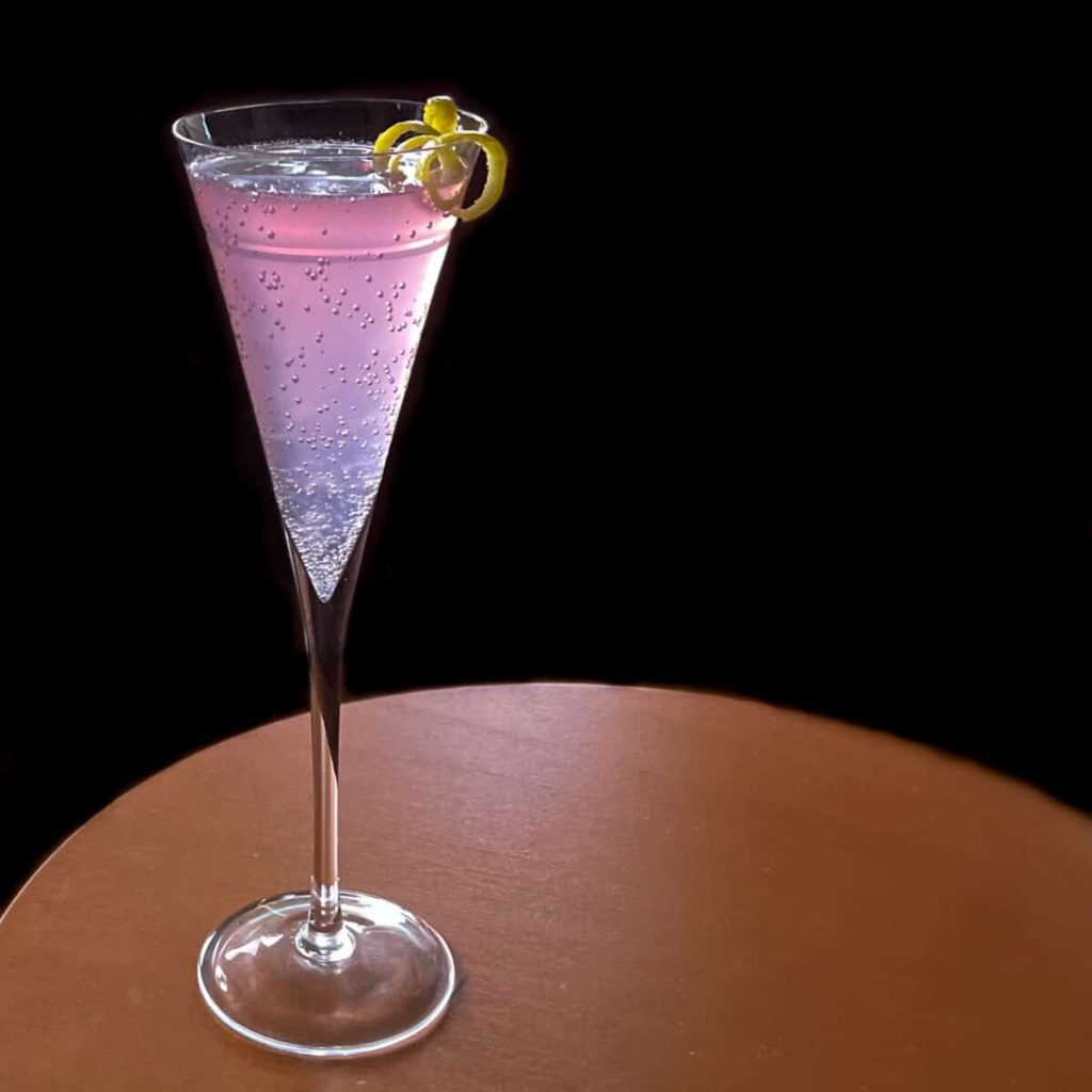 Rose syrup French 75 and other pink cocktails