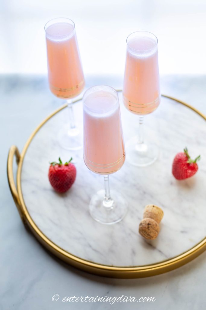 Strawberry mimosas and other Barbie cocktails