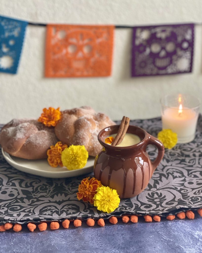 Easy recipe for marigold (cempasuchil) atole Day of the Dead drink