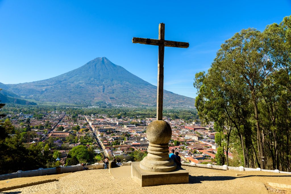 Cerro de la Cruz view point in Antigua Guatemala