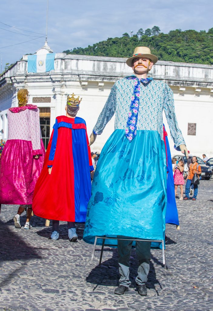 Baile de los Gigantes in Antigua Guatemala. 