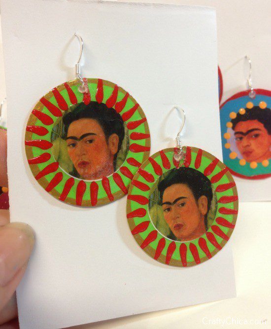 Frida Kahlo earrings from Crafty Chica