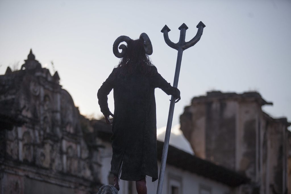 The devil before la Qema del Diablo in Antigua Guatemala.