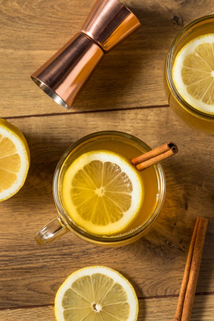 This simple lemon hot toddy recipe is a cozy hot whiskey drink that’s easy to make at home.