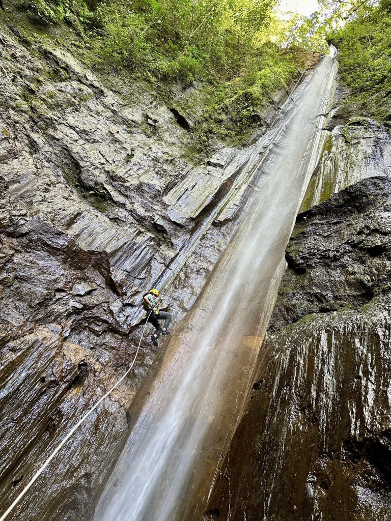 Waterfall Rappelling Near Antigua Guatemala