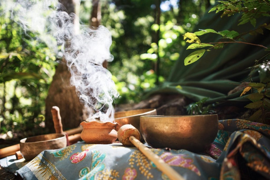 Sacred Cacao Ceremony Setup in Guatemala