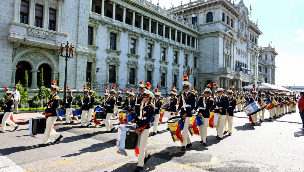 15 de septiembre parade in Guatemala City