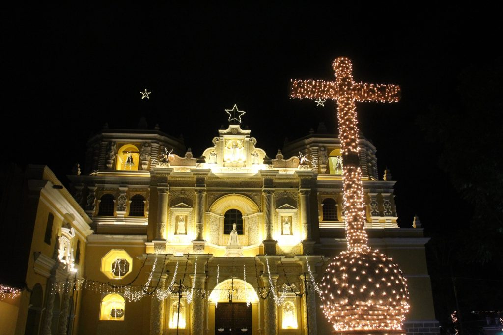 Christmas decorations in Antigua Guatemala