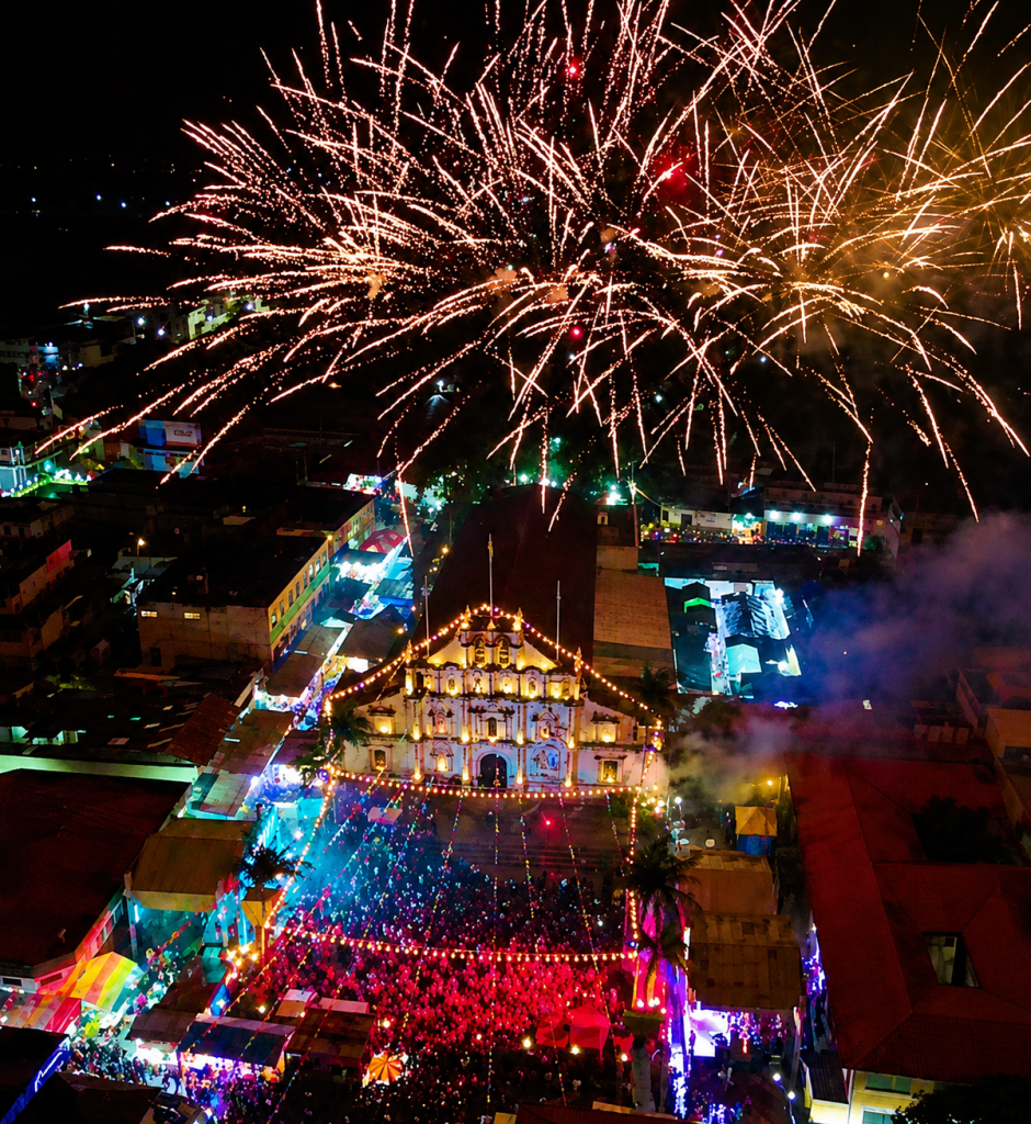Fiesta Patronal de Panajachel aerial view